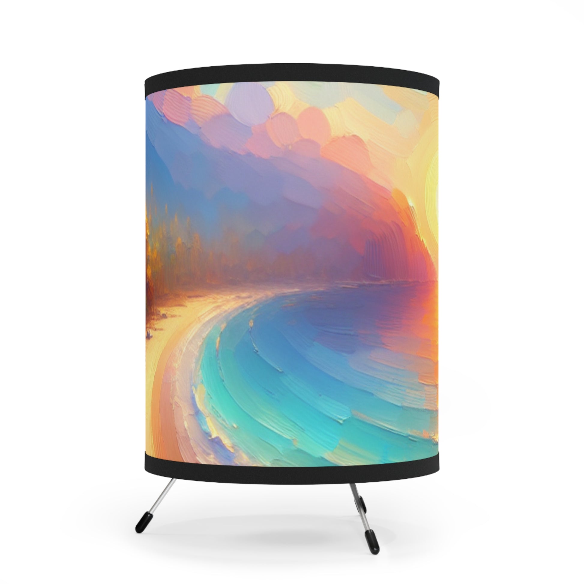 Tripod Lamp Coastal Decor