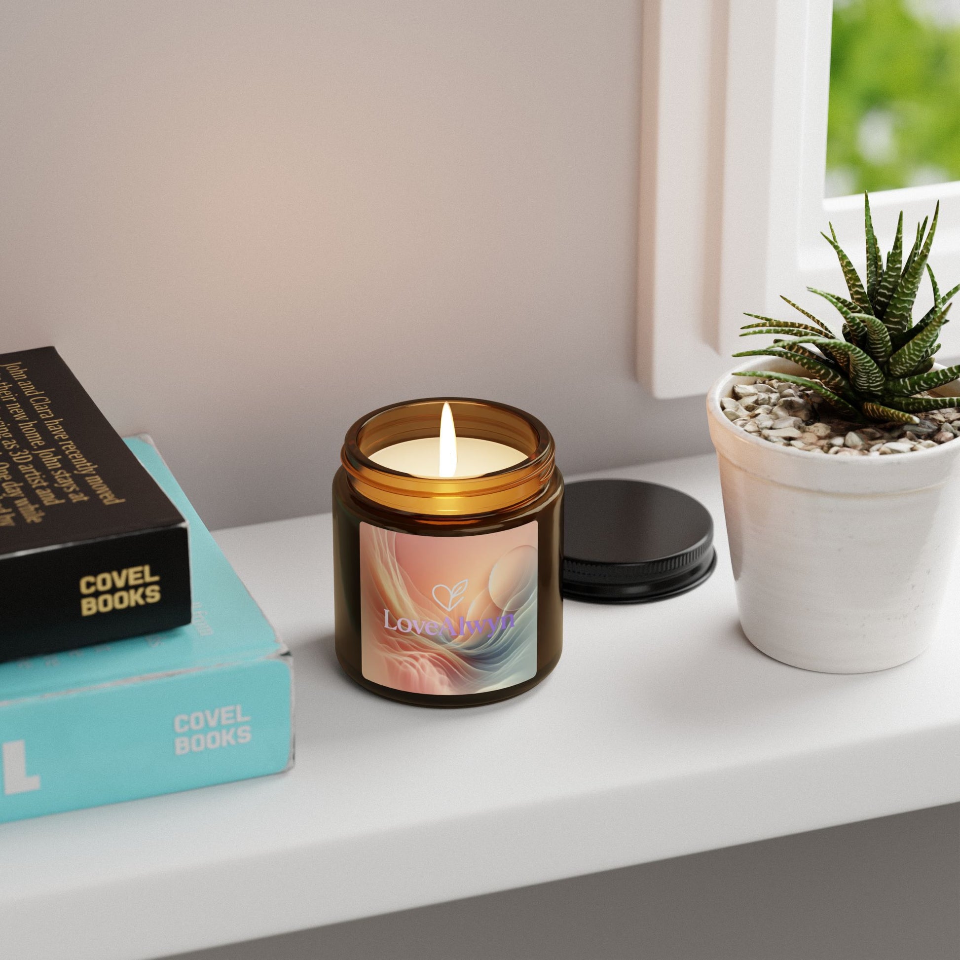 Aromatic Soy Candles in Amber Jar | Cozy Home Decor, Relaxation Gifts, Eco-Friendly Candle, Unique Aromatherapy, Gift for Her
