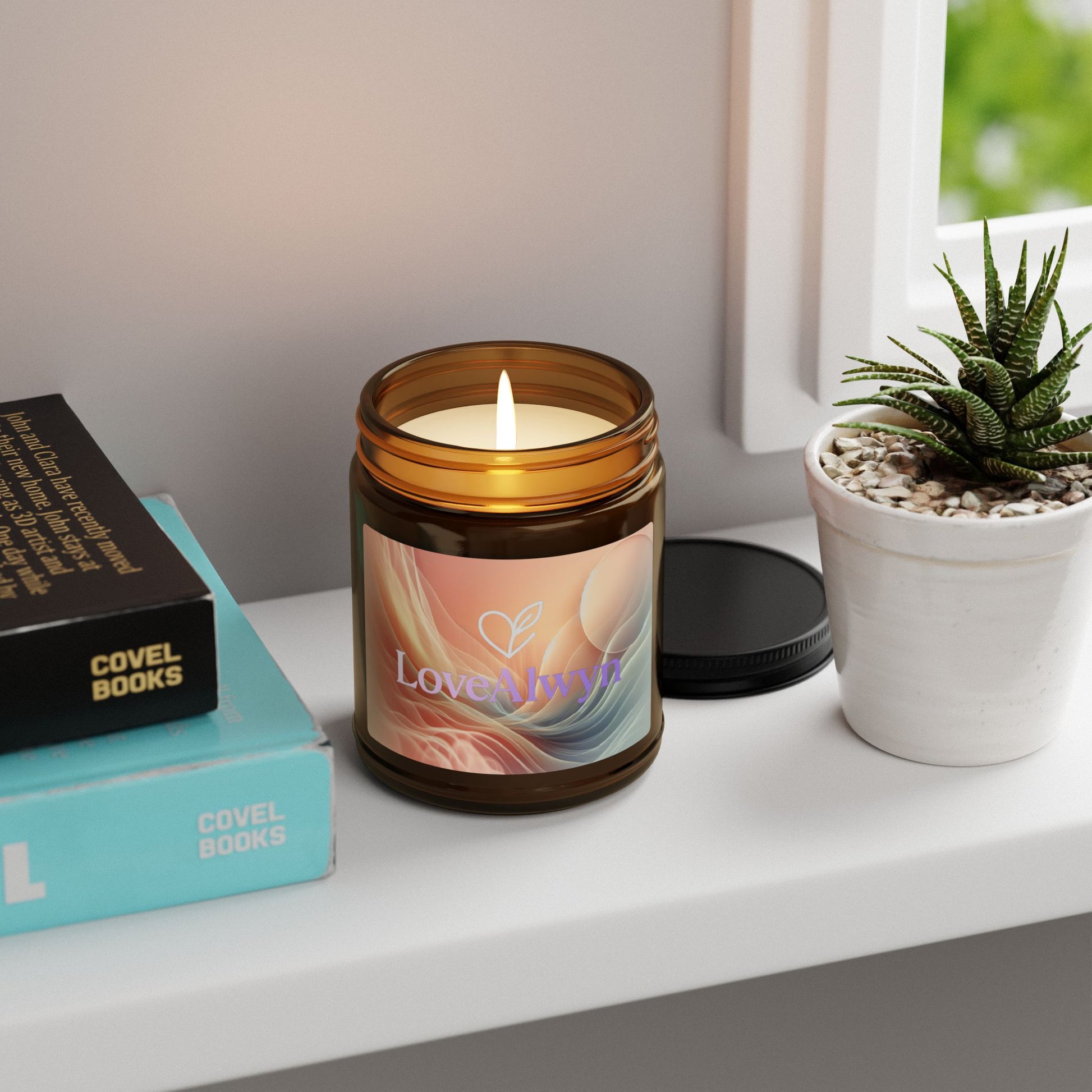 Aromatic Soy Candles in Amber Jar | Cozy Home Decor, Relaxation Gifts, Eco-Friendly Candle, Unique Aromatherapy, Gift for Her