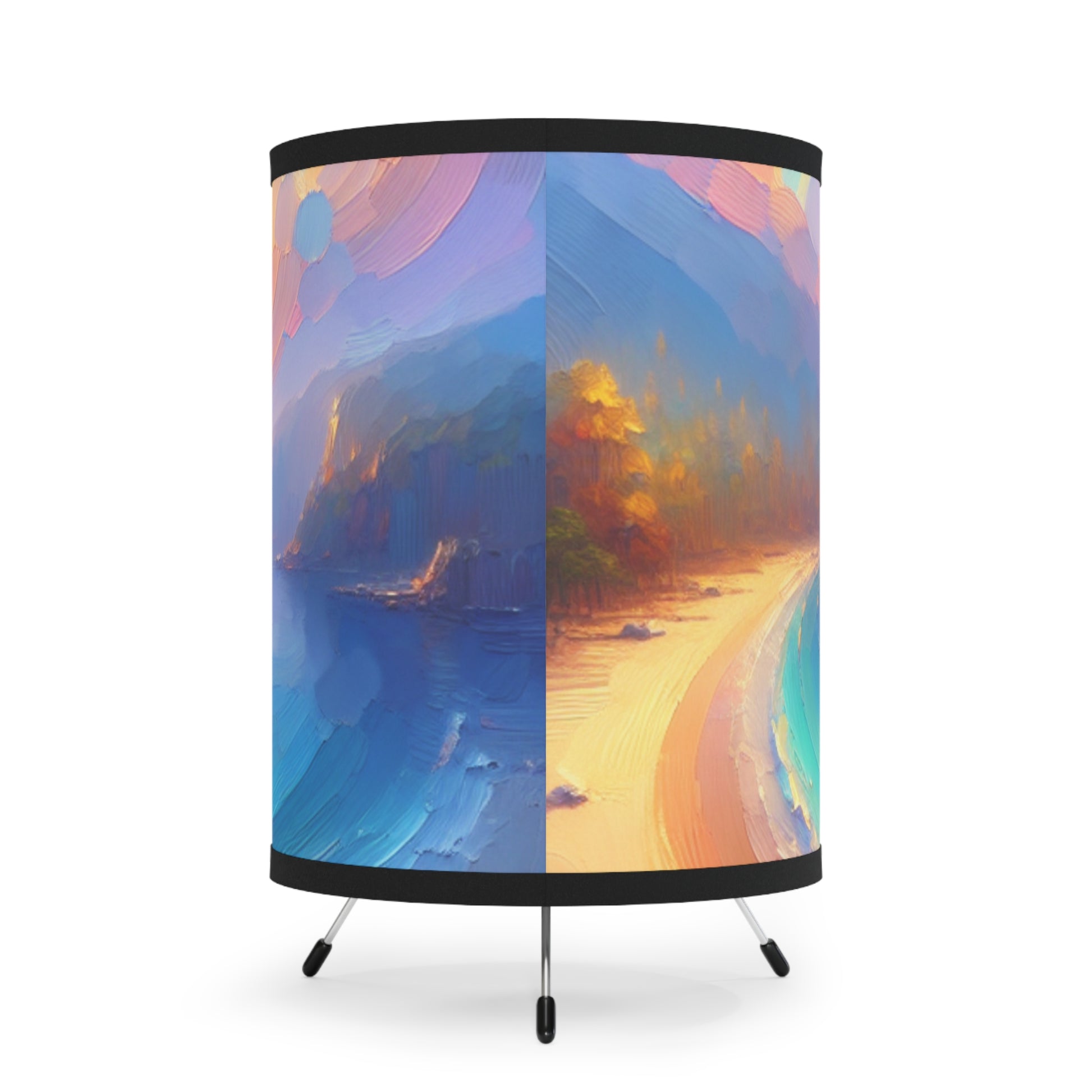 Tripod Lamp Coastal Decor